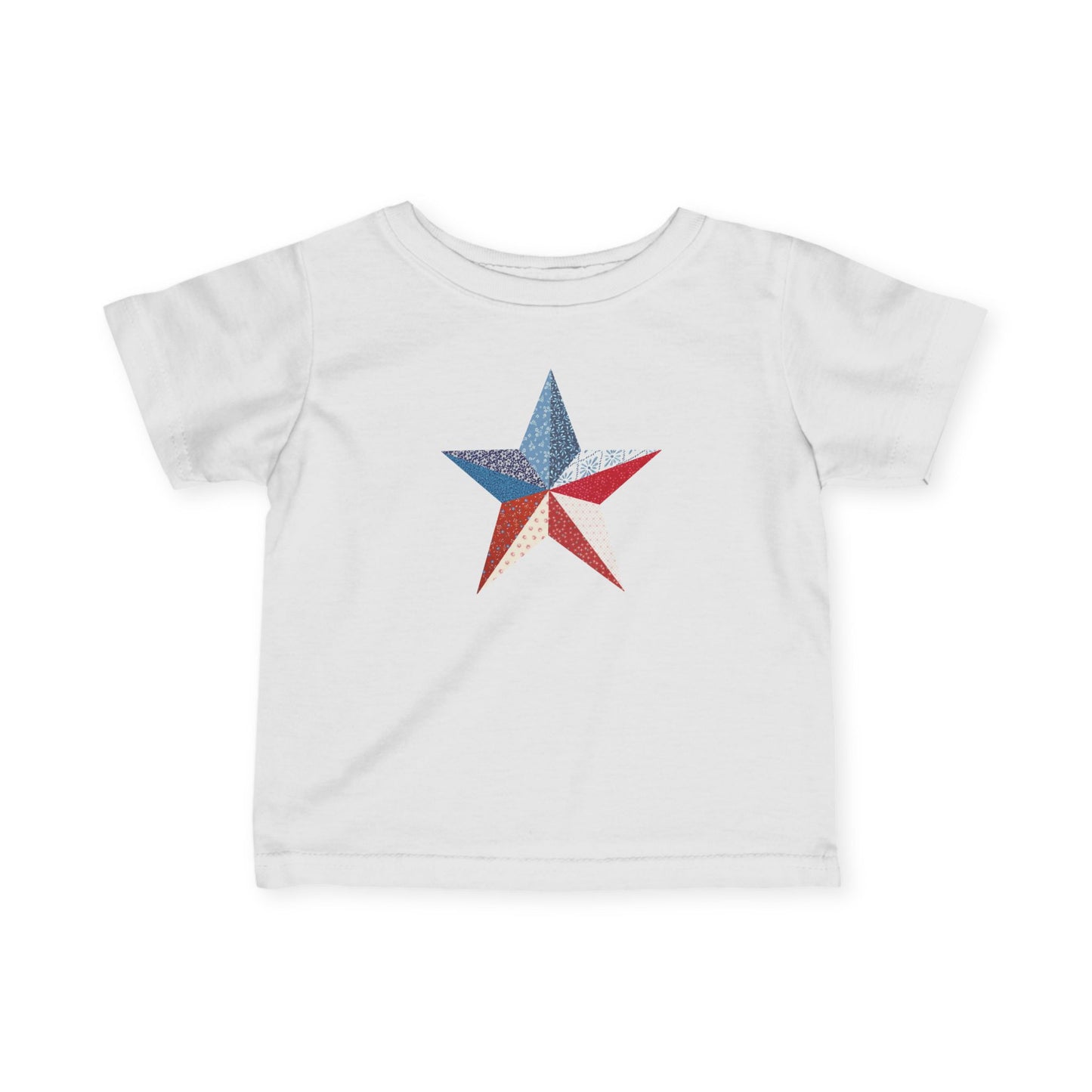 Patchwork Star Baby Tee