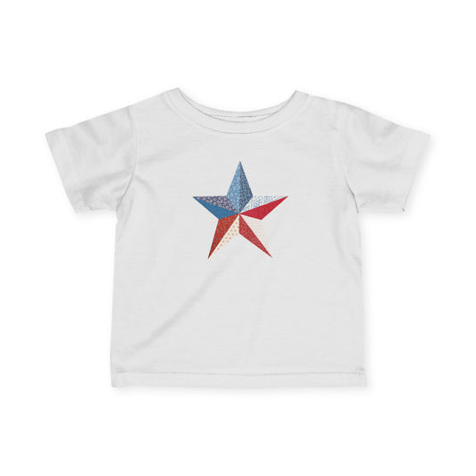 Patchwork Star Baby Tee