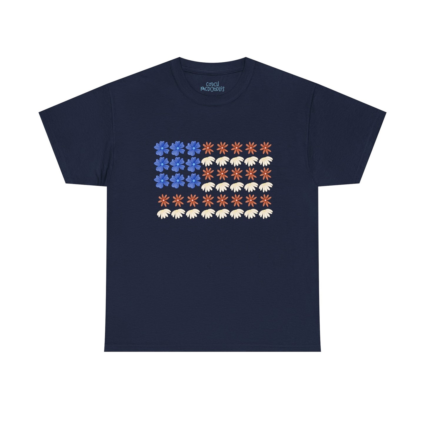 Floral Flag Adult Tee
