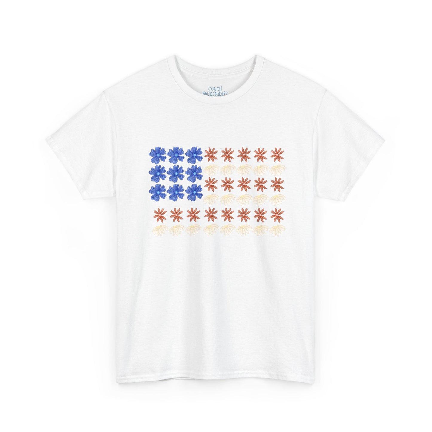 Floral Flag Adult Tee