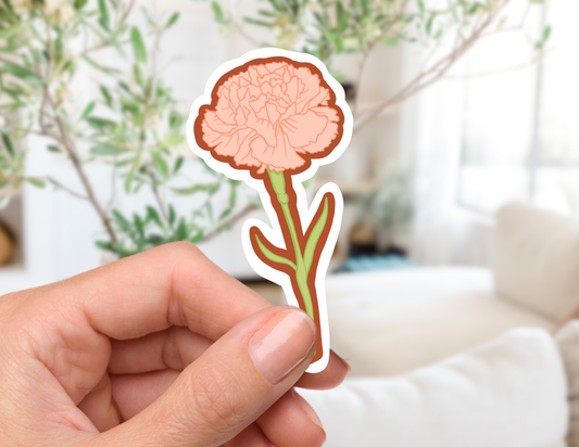 Carnation Flower Sticker