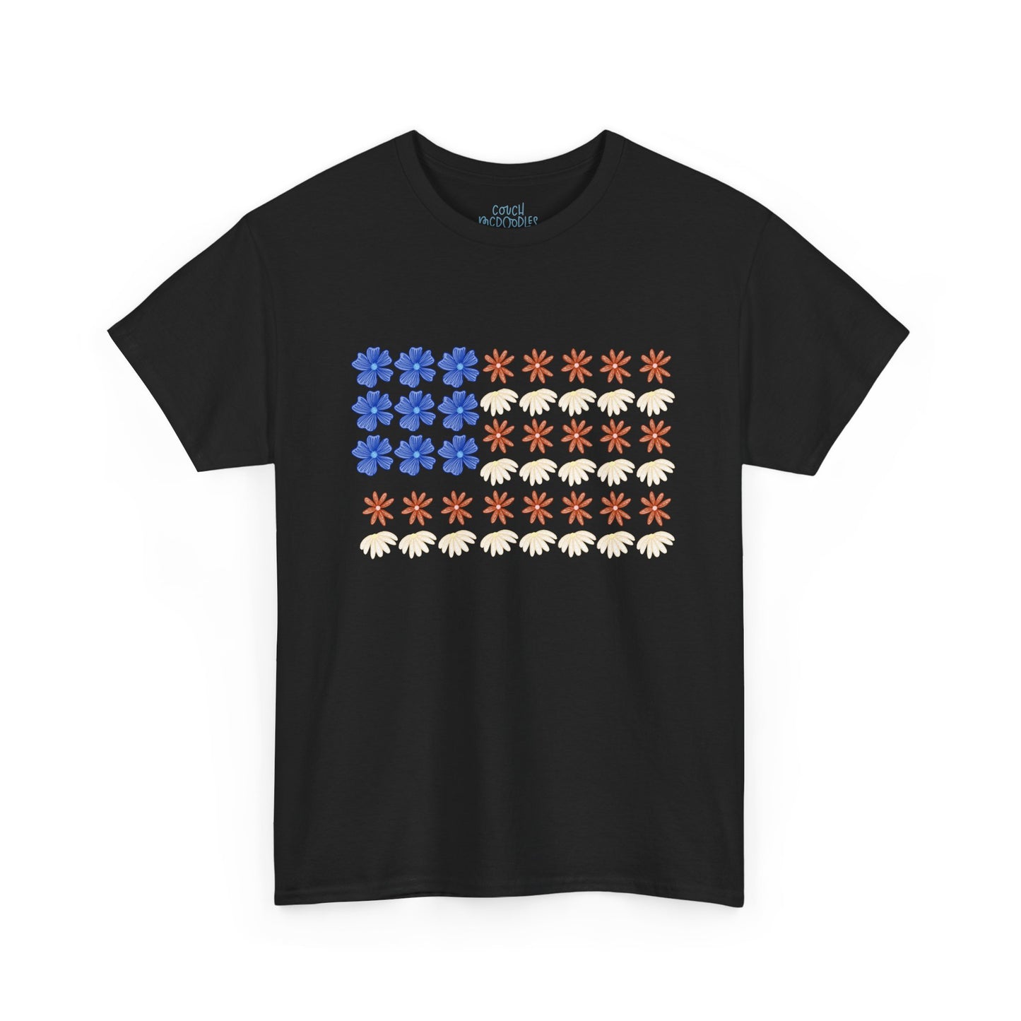 Floral Flag Adult Tee