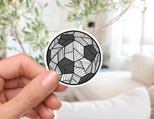 Soccer Ball Doodle Sticker