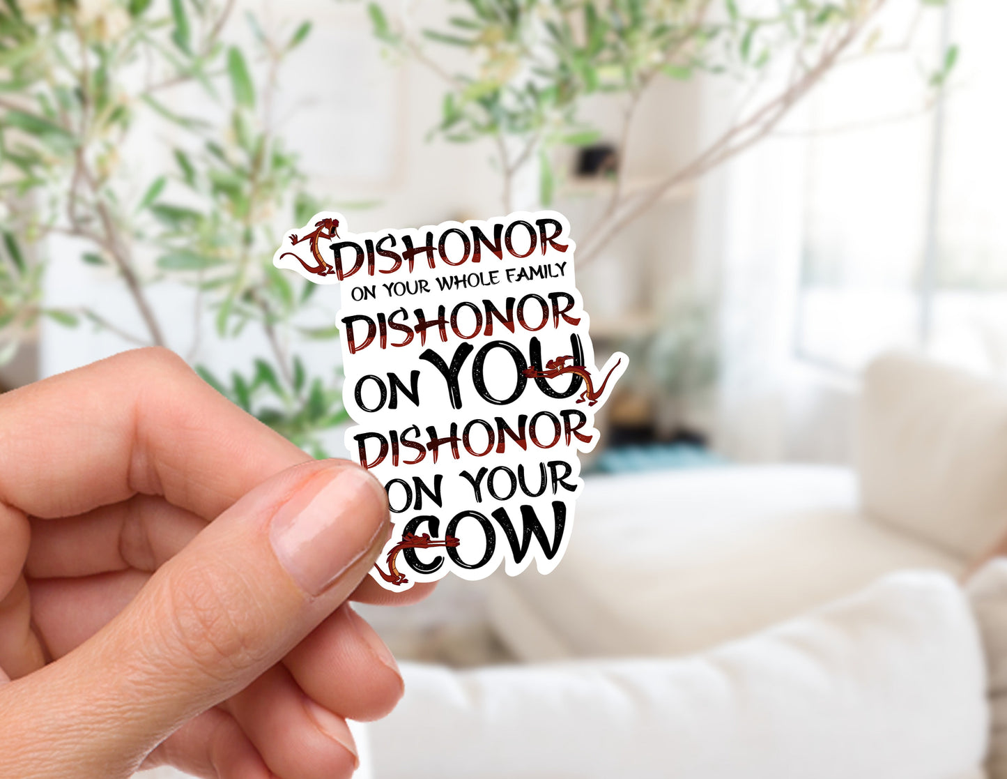 DISHONOR Mushu Sticker