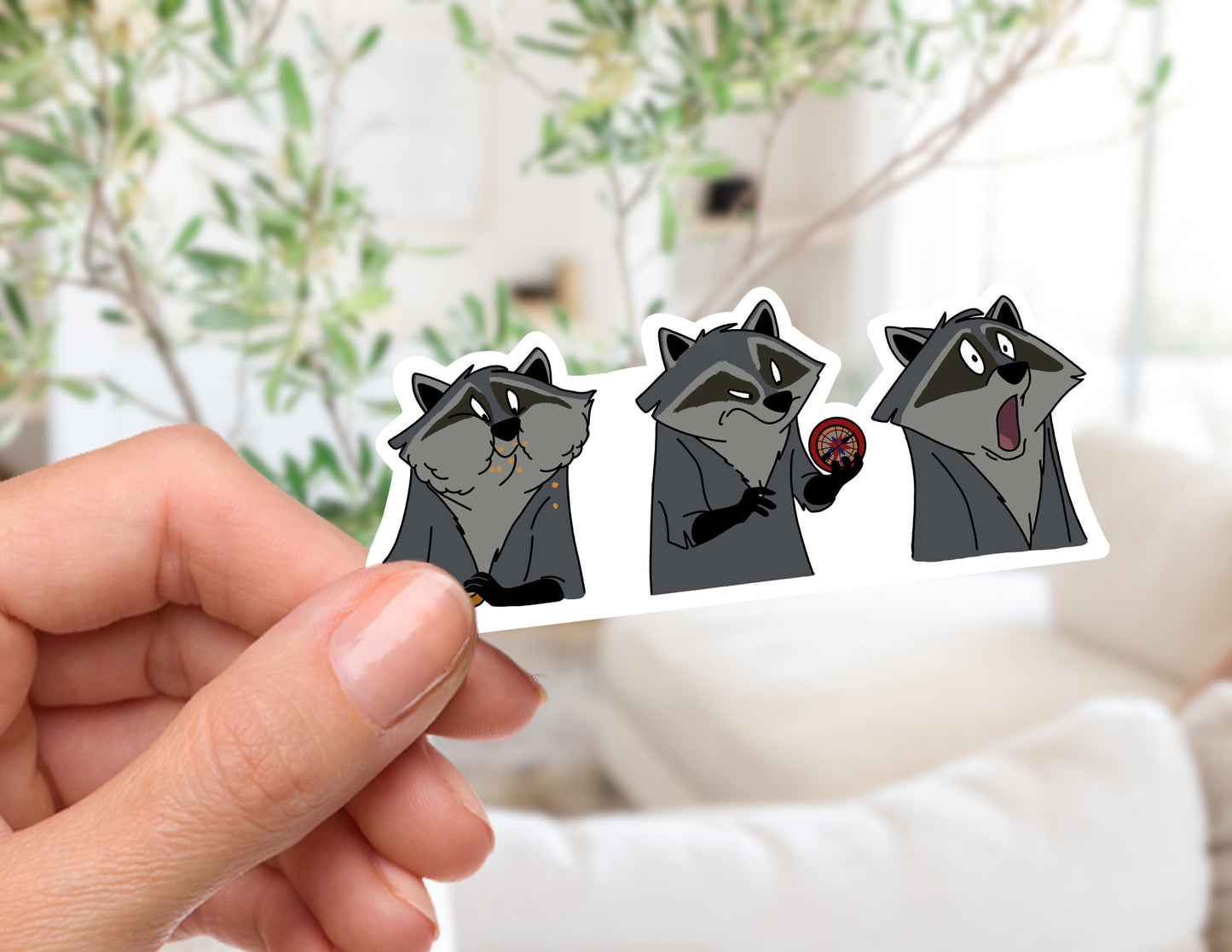 Faces of Meeko Sticker