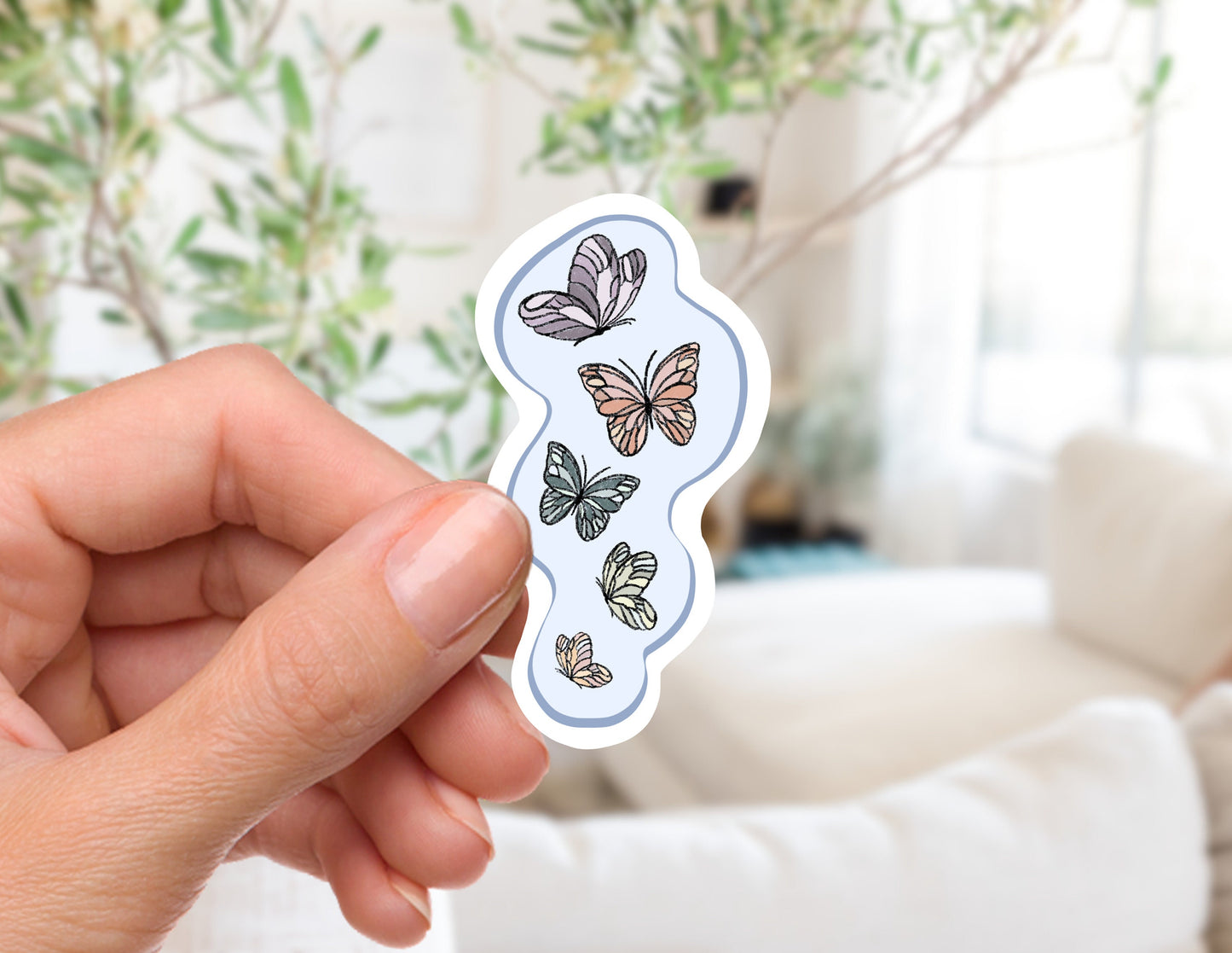 Butterfly in the Sky Sticker