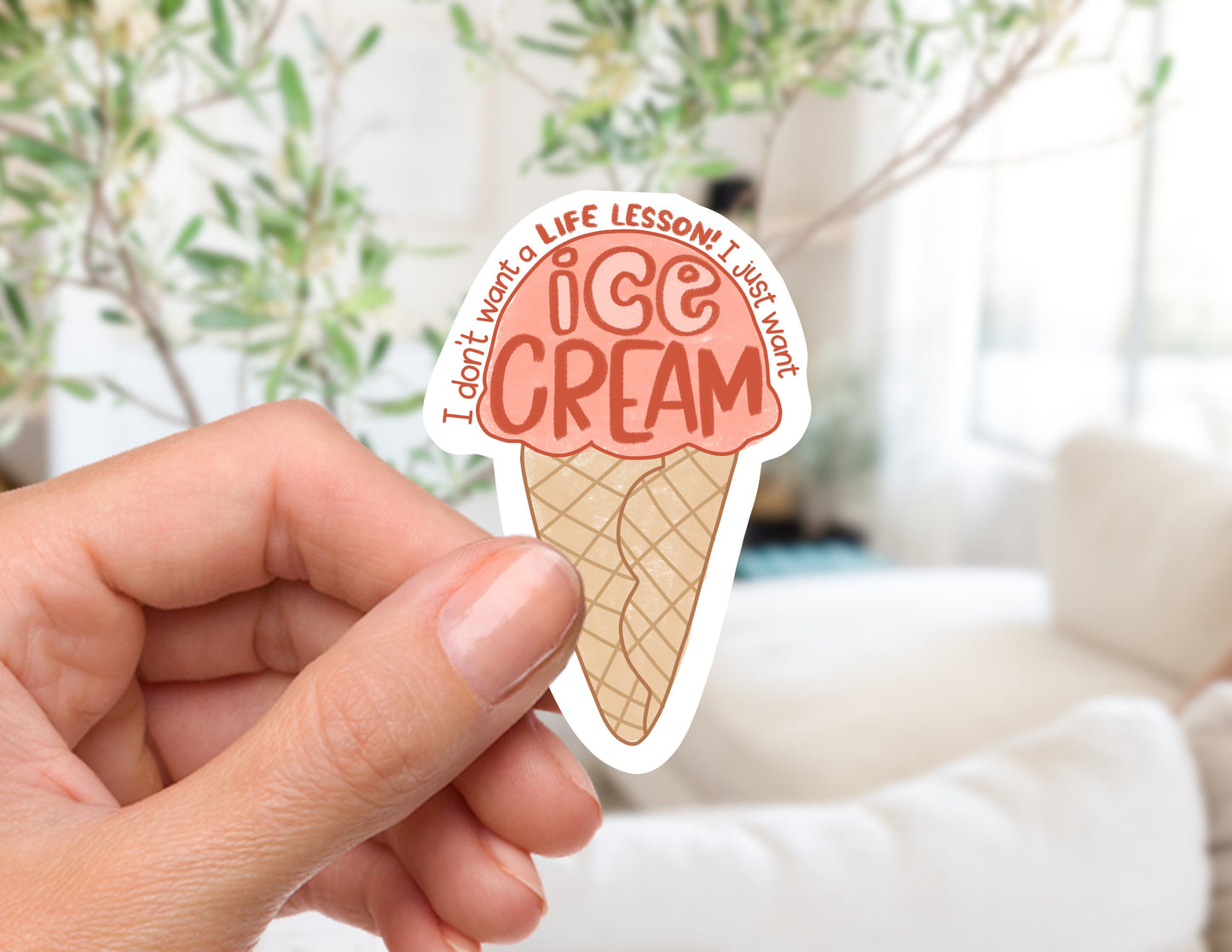 Ice Cream > Life Lessons Bluey Sticker