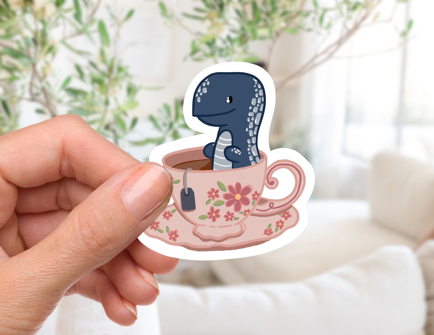 Tea-Rex Time Sticker