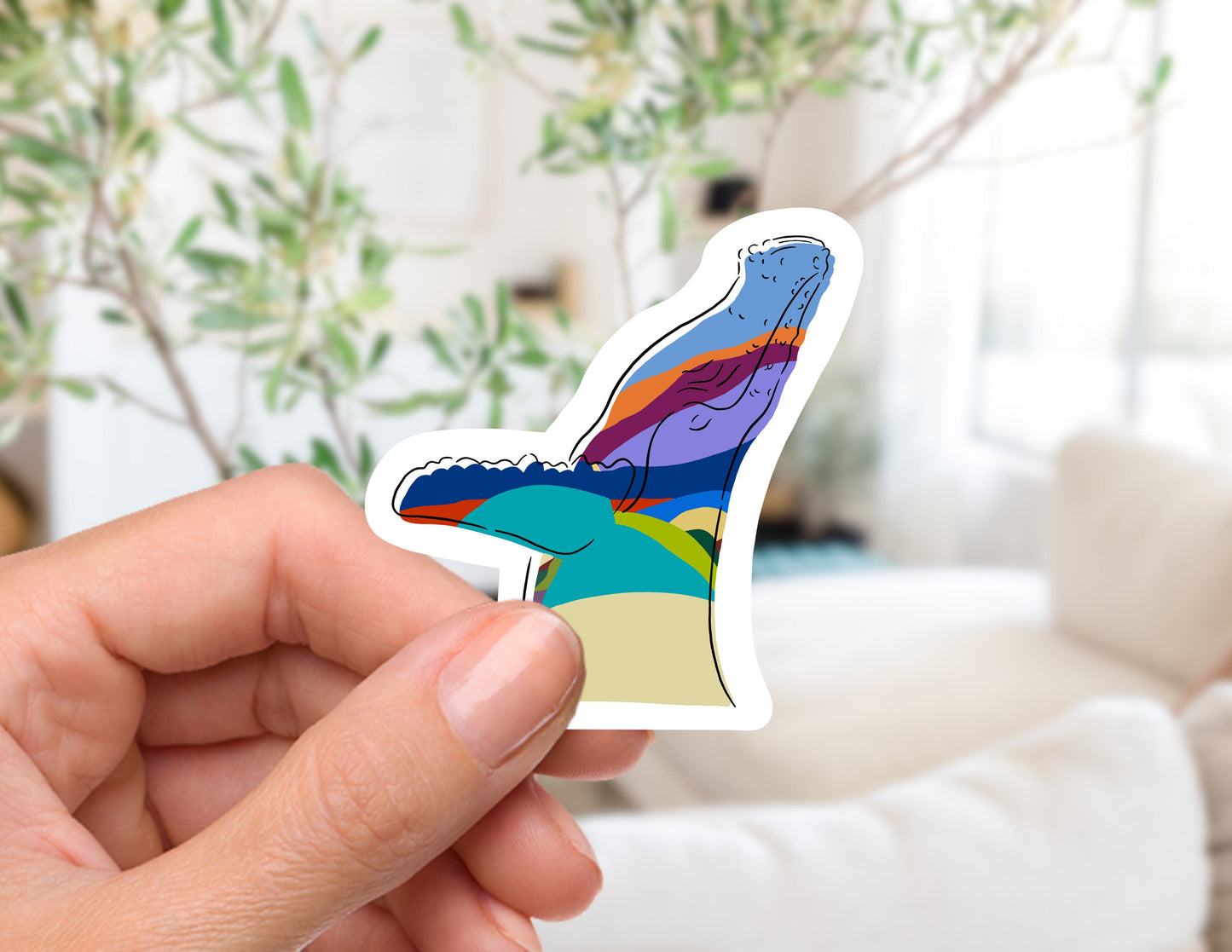 The Great 9th and 9th Whale Sticker