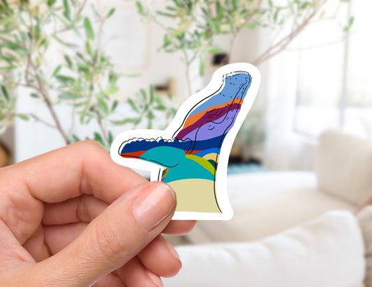 The Great 9th and 9th Whale Sticker