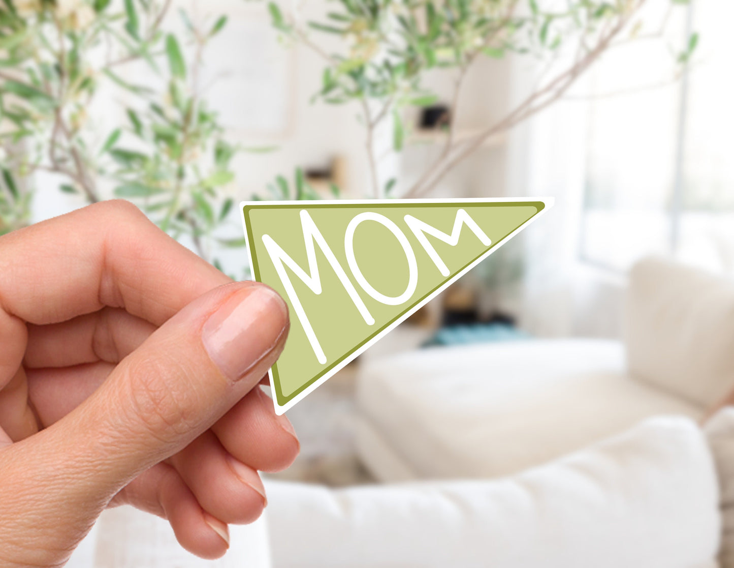 Mom Pennant Sticker