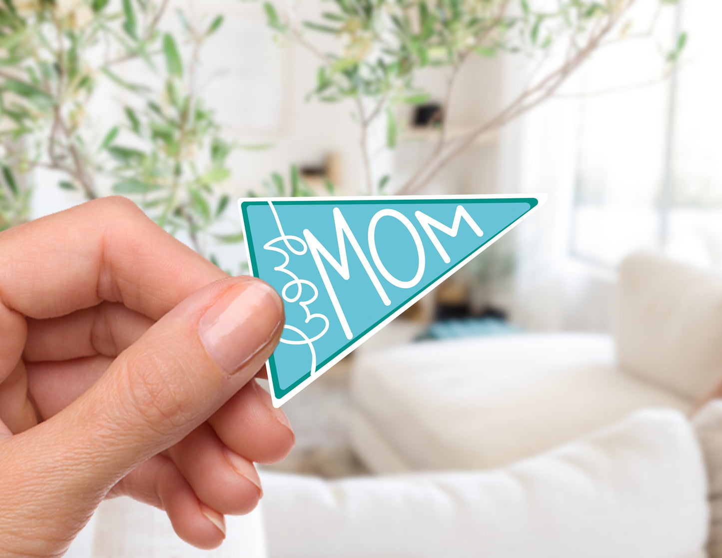 Boy Mom Pennant Sticker