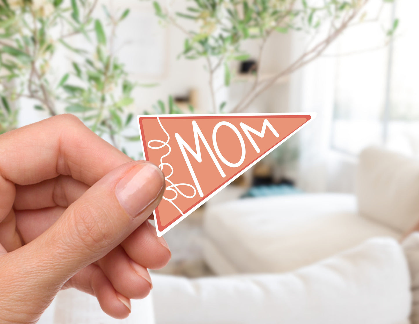 Girl Mom Pennant Sticker