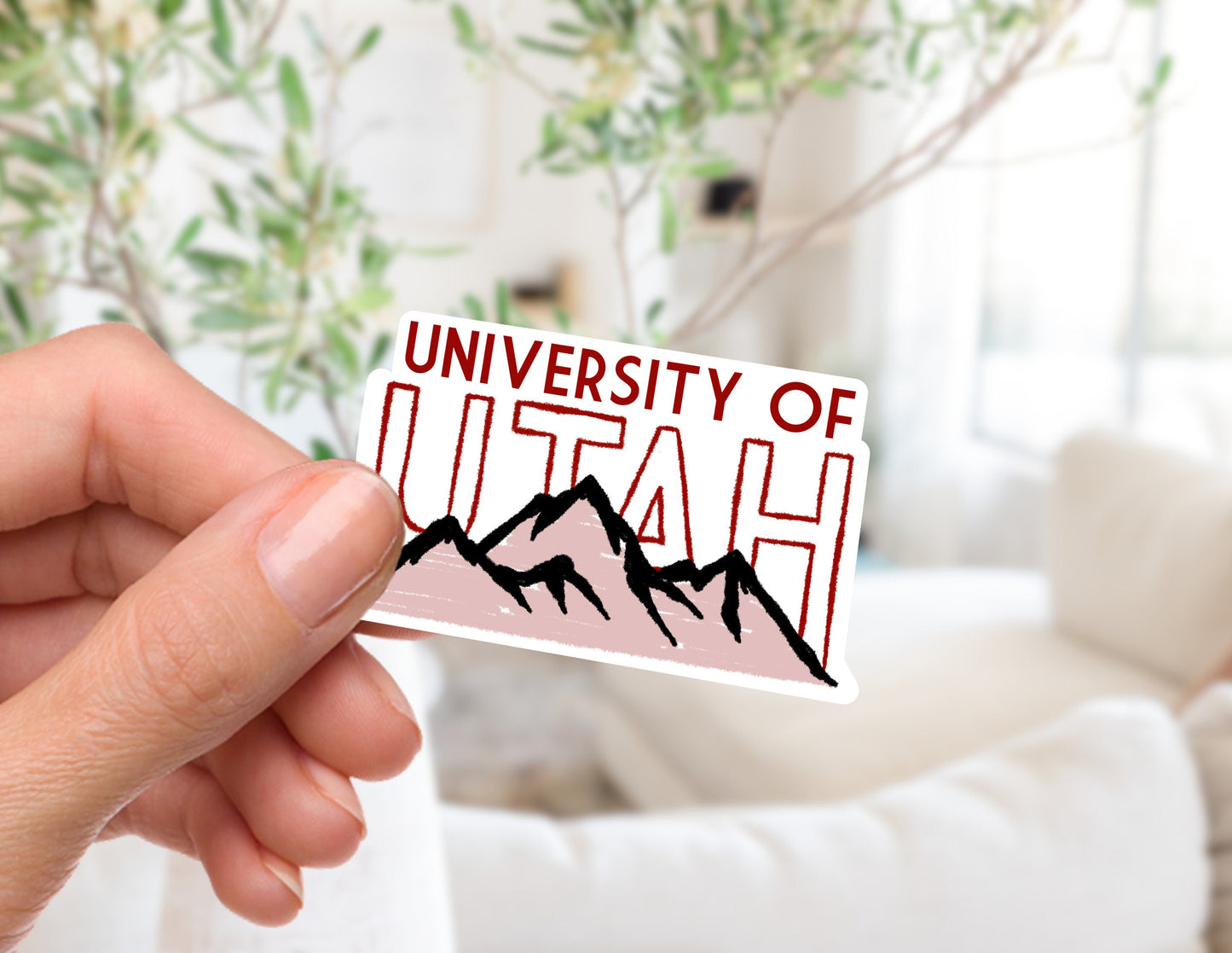 University of Utah Mountain Sticker