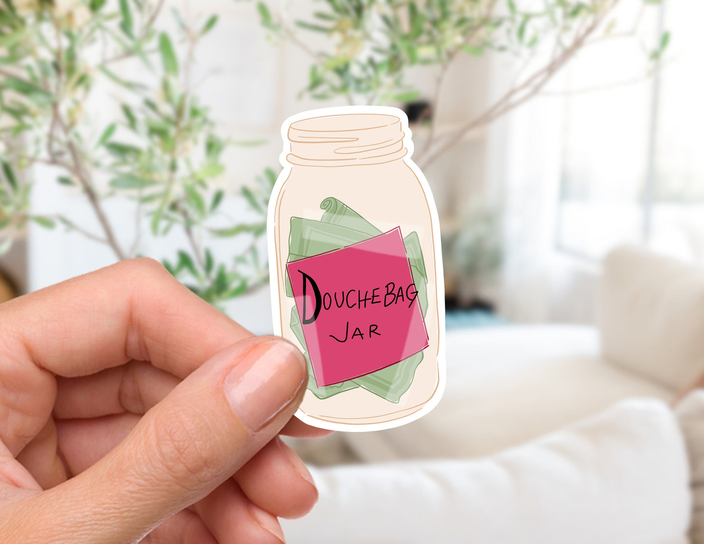 Schmidt's Douchebag Jar (New Girl) Sticker