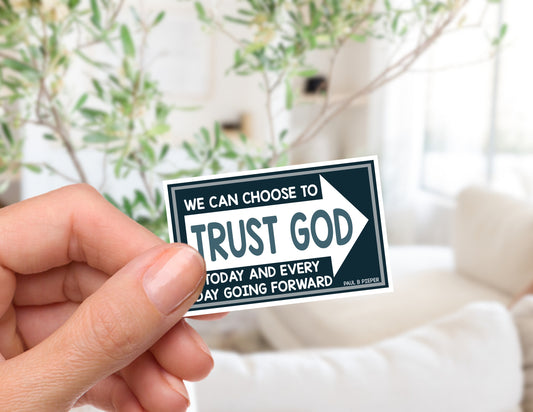 Trust God Sticker