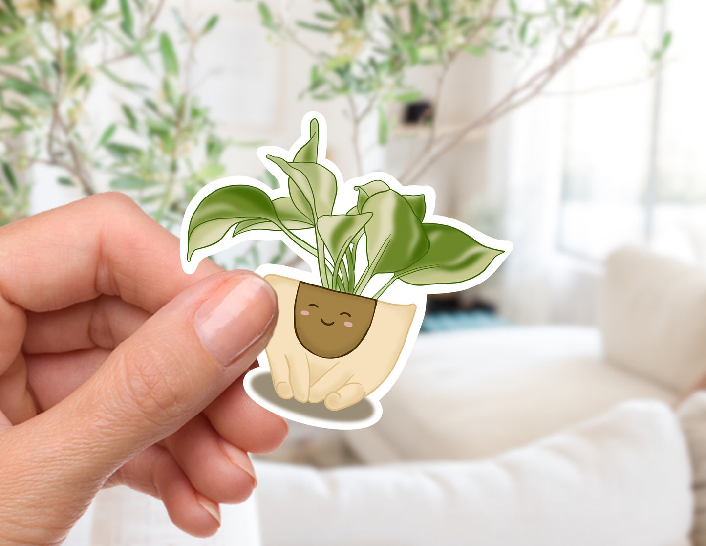 Happy Plant Sticker