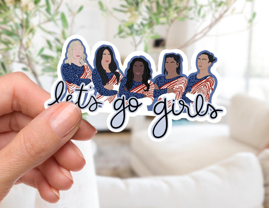 Let's Go Girls, Olympic Gymnastics Sticker