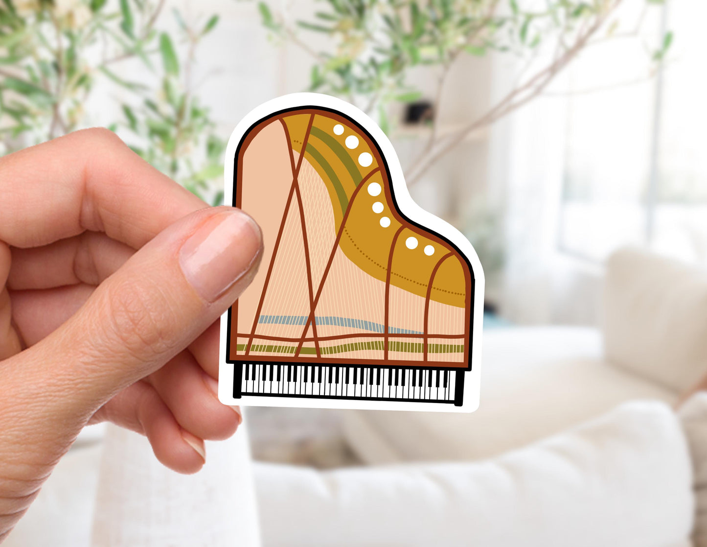 Grand Ol Piano Sticker