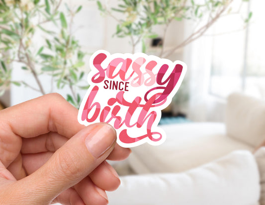 Sassy Since Birth Sticker