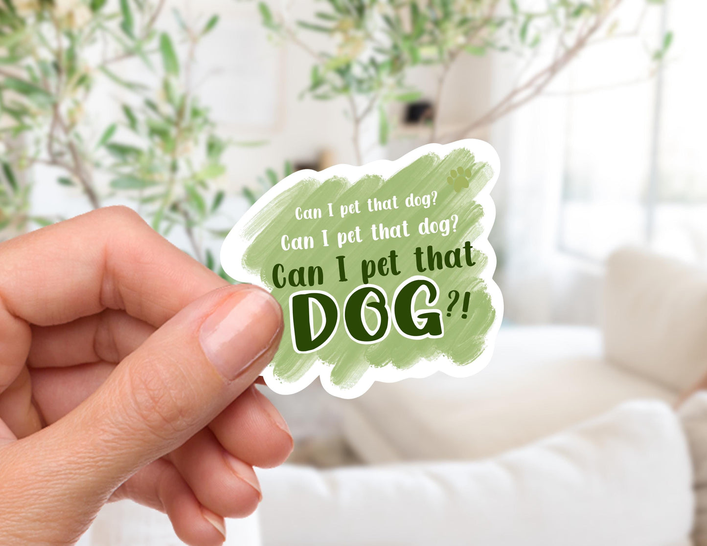 Can I Pet that DOG?! Sticker