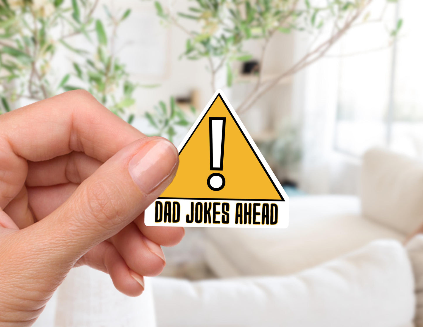 Dad Jokes Ahead Sticker