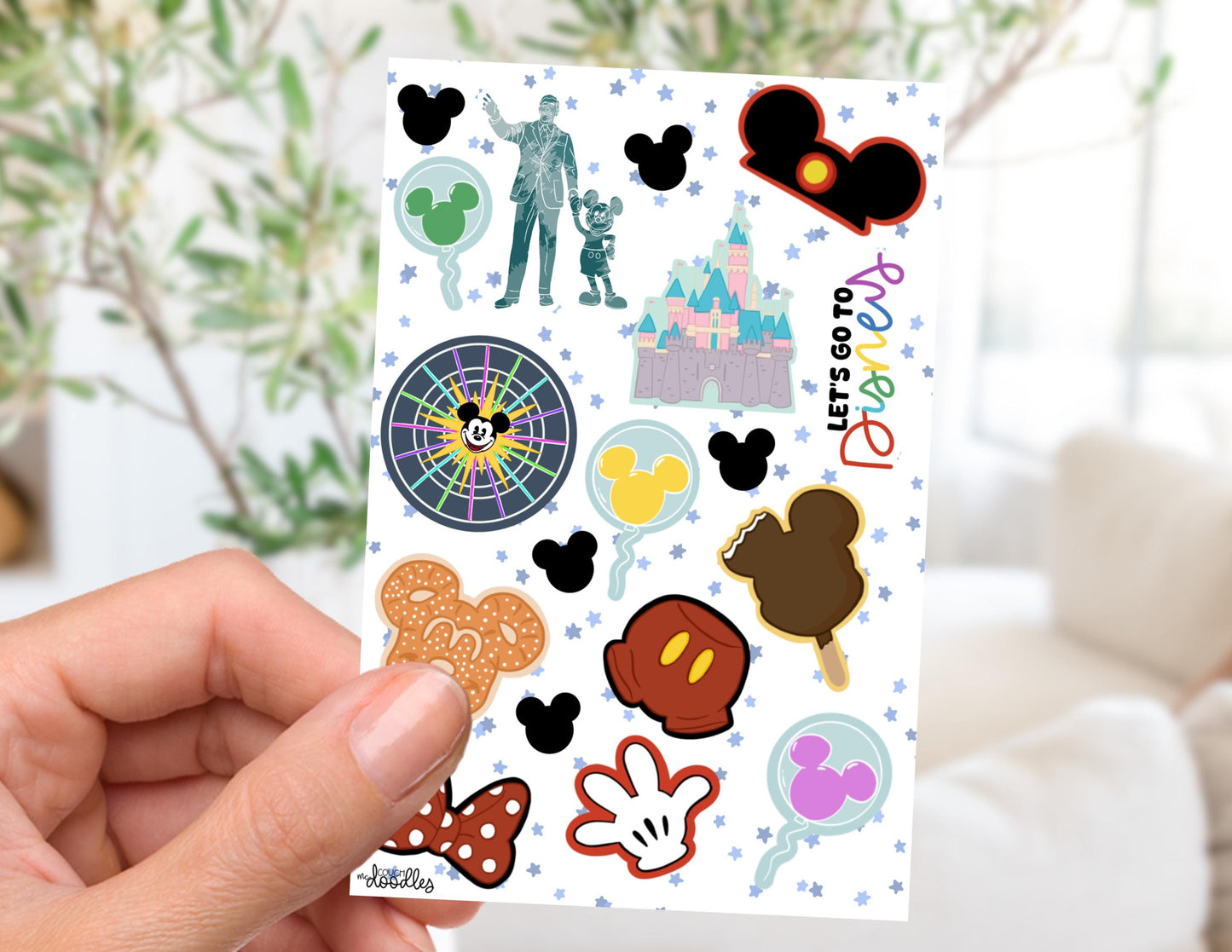 The World of Disney Sticker Sheets (4x6)