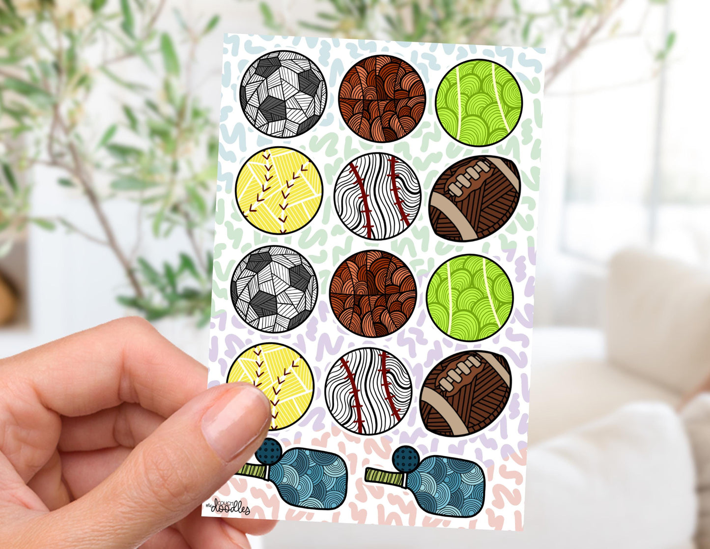 Play Ball Sticker Sheet (4x6)