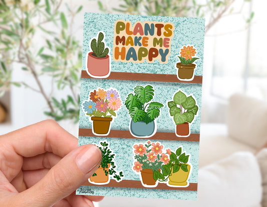 Plant Lover Sticker Sheet (4x6)