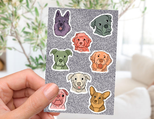 For the Dogs Sticker Sheet (4x6)